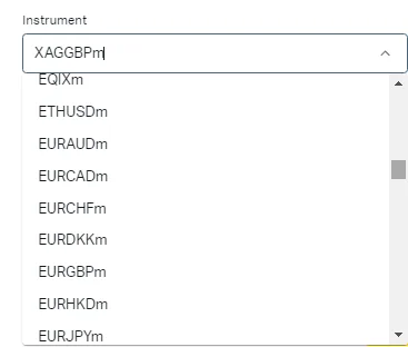 L'instrument de calcul Exness